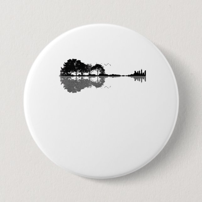 Akustisk vätekaraktär Est Music Bass Guitarist Knapp (Framsida)