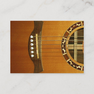Akustiska 6 stränger gitarren visitkort