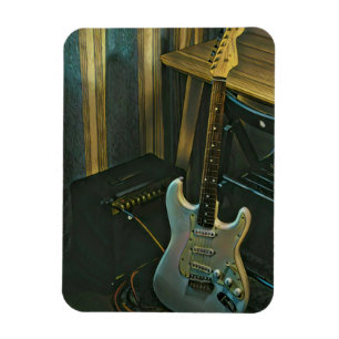 Akustiska baser, elektrisk gitarr-gåva magnet