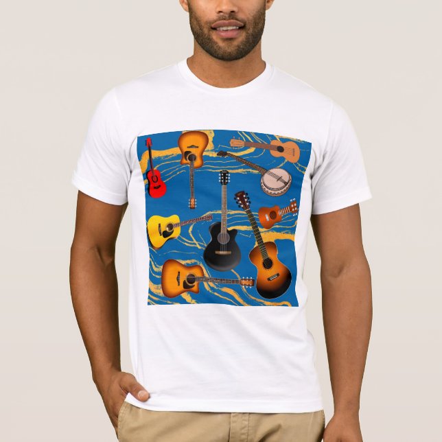 AKUSTISKA GITARER T SHIRT (Framsida)