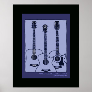 akustiska gitarrer poster