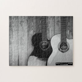 Akustiska gitarrer pussel