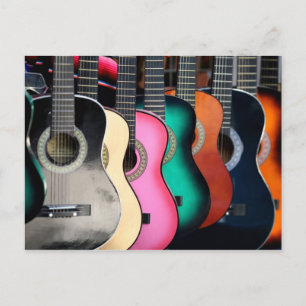 Akustiska gitarrer vykort