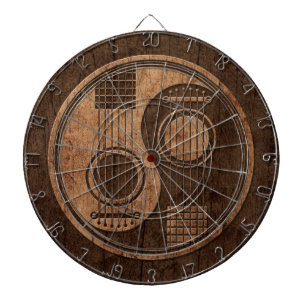 Akustiska gitarrer Yin Yang med Wood korn Piltavla