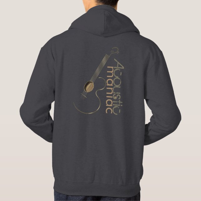 Akustiska gitarrspelareHoodies Hoodie (Baksida)