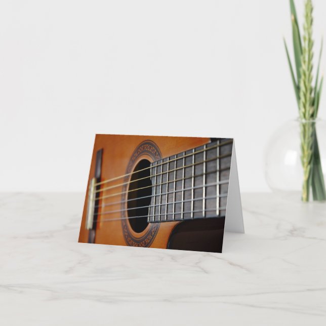 Akustiska Guitar Blank-skydd för Music Älskare Kort (Framsida)