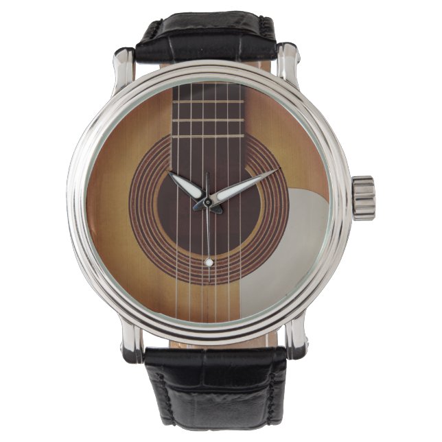 Akustiska Guitar Watch Armbandsur (Framsida)