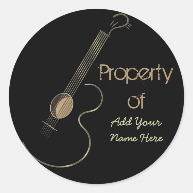 Akustiska klistermärkear för runt klistermärke (Framsida)