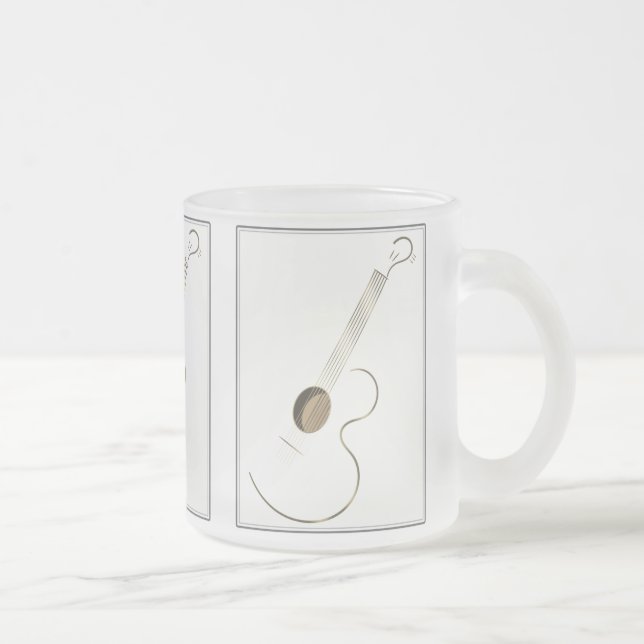 Akustiska muggar för gitarrlogotypdesign (Höger)