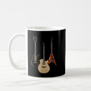 Akustiska och elektriska gitarrer Rock musik Playe Kaffemugg