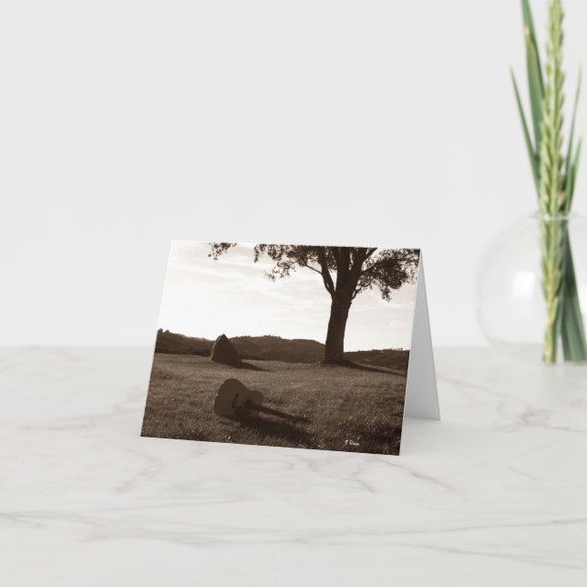 Akustiskt gitarr kort (Framsida)