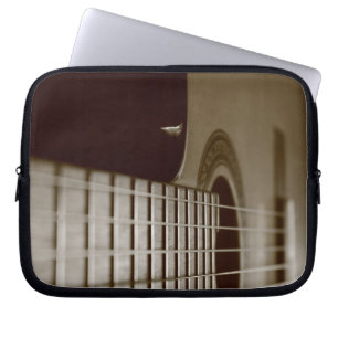 Akustiskt gitarr laptop sleeve