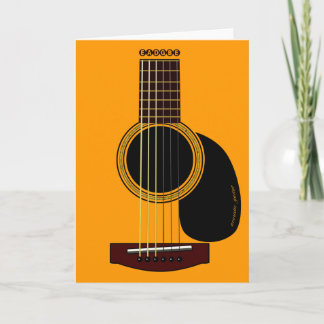 akustiskt gitarrkort kort
