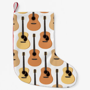 Akustiskt gitarrmönster liten julstrumpa