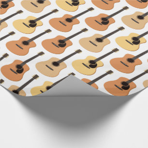 Akustiskt gitarrmönster presentpapper