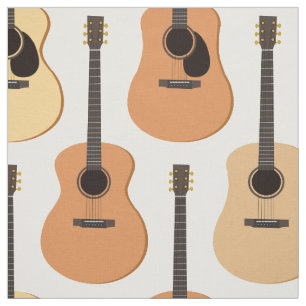 Akustiskt gitarrmönster tyg