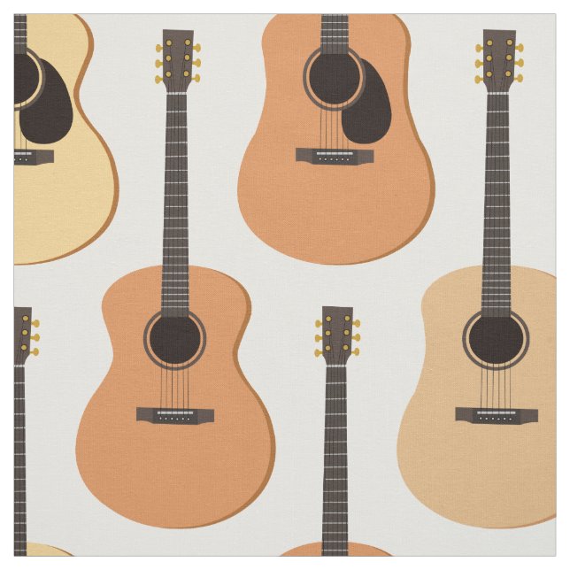 Akustiskt gitarrmönster tyg (Provkarta)