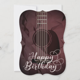 Akustiskt Guitar Grattis på födelsedagen-kort