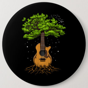 Akustiskt Guitar Livets träd Knapp