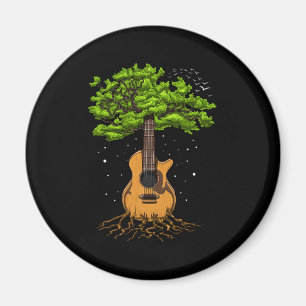 Akustiskt Guitar Livets träd Magnet