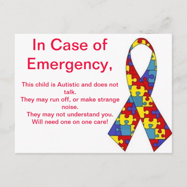 Akut Alert Stickers Vykort (Framsida)