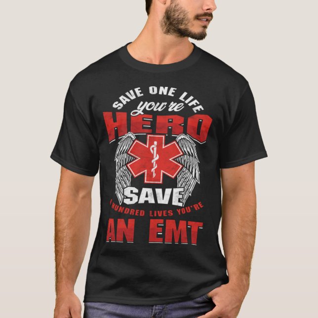 Akut Assistant Sjukvårdare Akut Service T Shirt (Framsida)