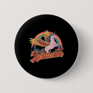 Akut av humous Ketamin Horse Funny Mental Hea Knapp