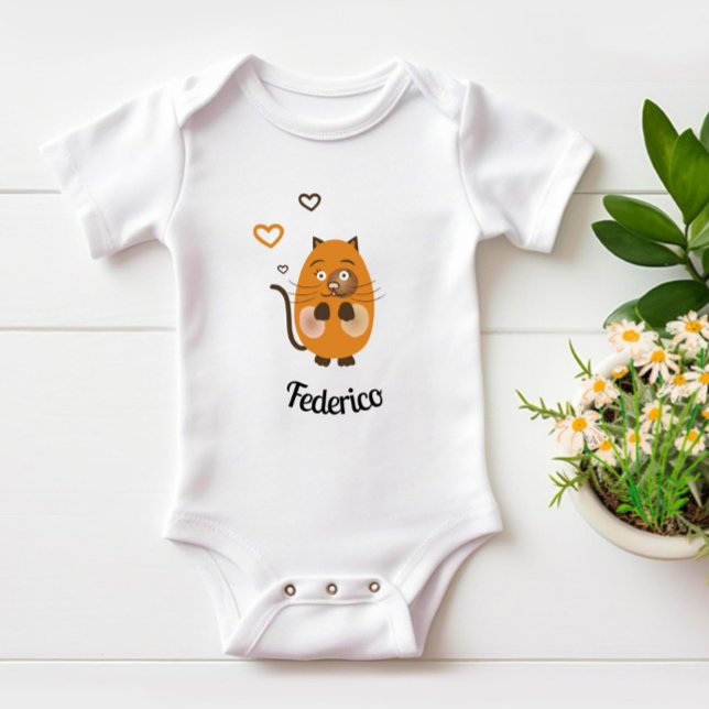 Akut brun katt t shirt (Skapare uppladdad)