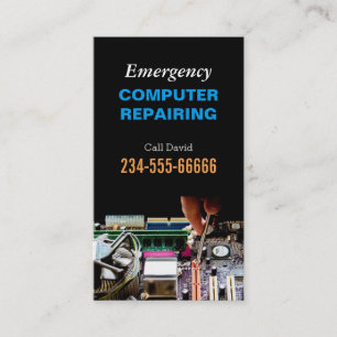 Akut Computer Reparation Maintenance PC Master Visitkort