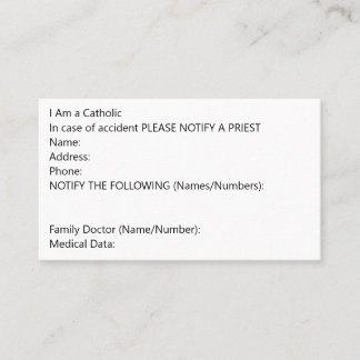 Akut-datakort Visitkort