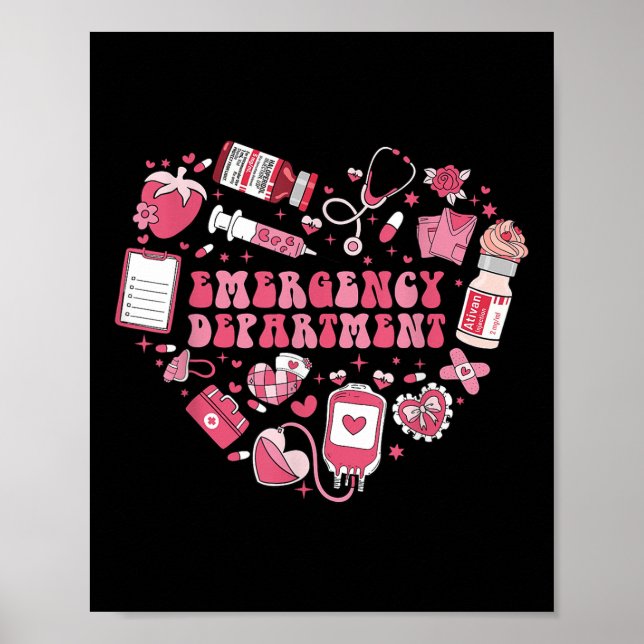 Akut Department Ativan Heart Er Nurse Valenti Poster (Framsidan)