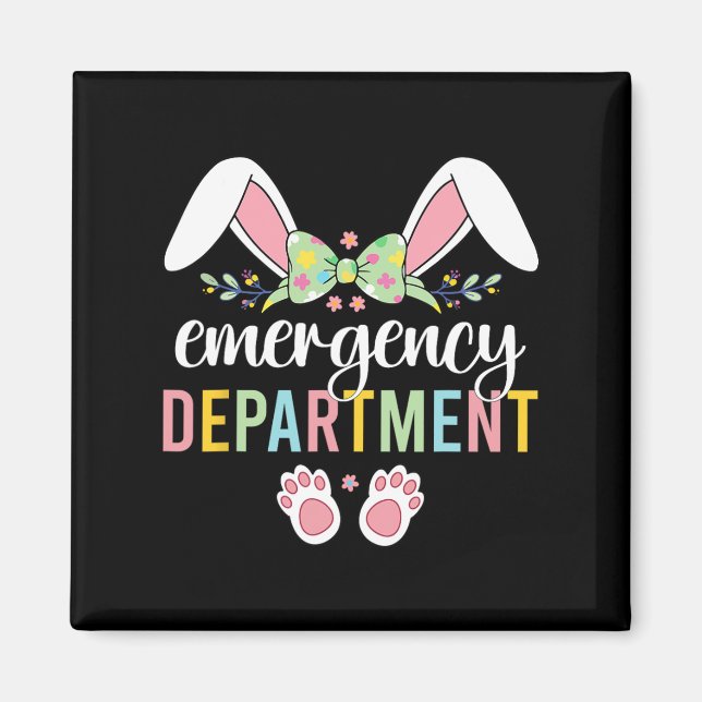Akut Department Bunny Akut Room Er Nurse Magnet (Framsidan)