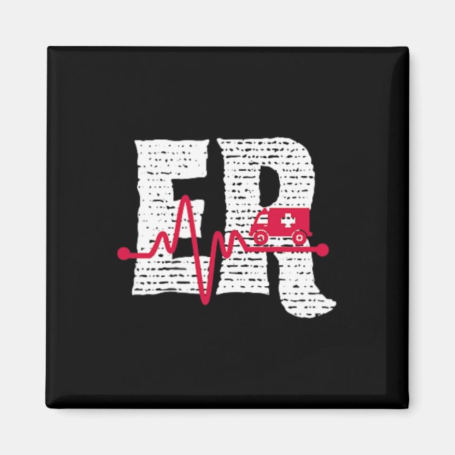 Akut Department er Nurse Front and Back Emerg Magnet (Framsidan)