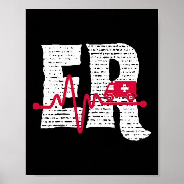 Akut Department er Nurse Front and Back Emerg Poster (Framsidan)