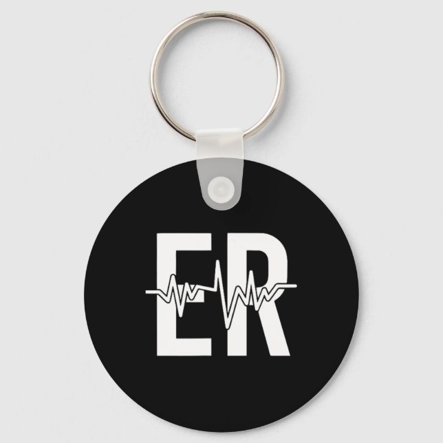 Akut Department Er Nurse Front + Back Emergen Nyckelring (Framsida)