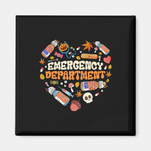 Akut Department er Nurse Heart Fall Autumn Se Magnet