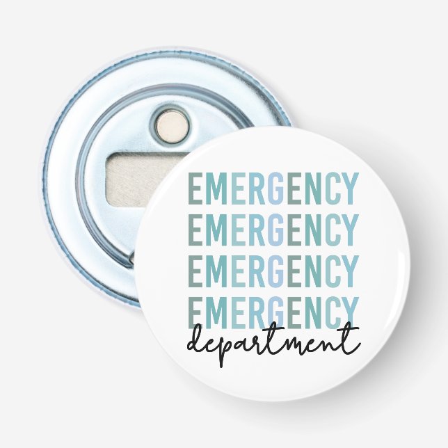 Akut Department ER Personal | ER Nurse | ER Tech Flasköppnare (Framsidan)