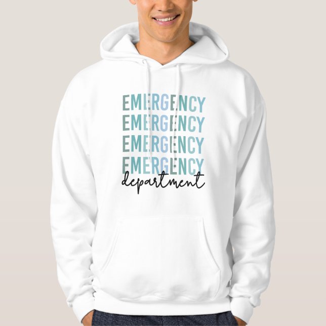 Akut Department ER Personal | ER Nurse | ER Tech Hoodie (Framsida)