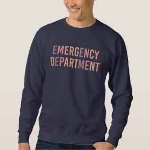 Akut Department ER Personal   ER Nurse   ER Tech Lång Ärmad Tröja
