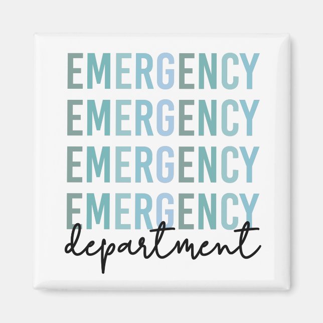 Akut Department ER Personal | ER Nurse | ER Tech Magnet (Framsidan)