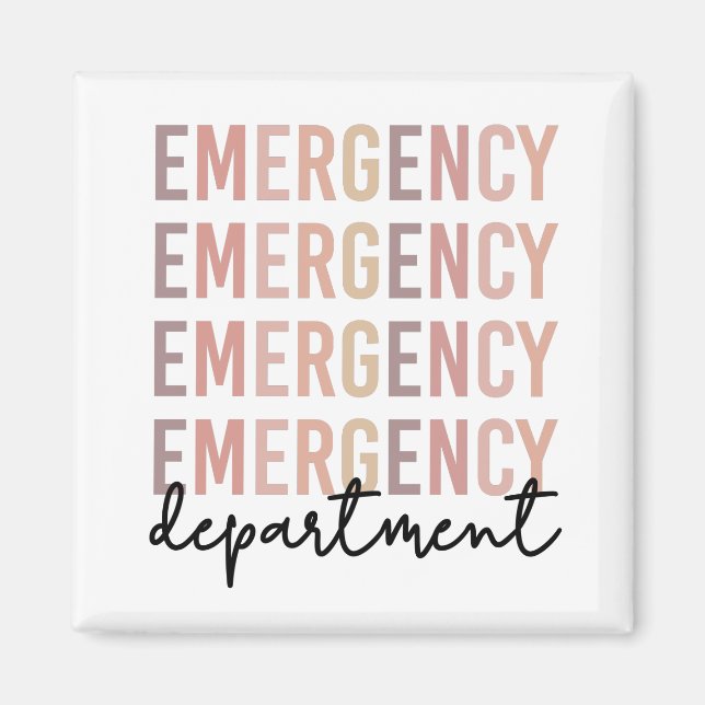 Akut Department ER Personal | ER Nurse | ER Tech Magnet (Framsidan)