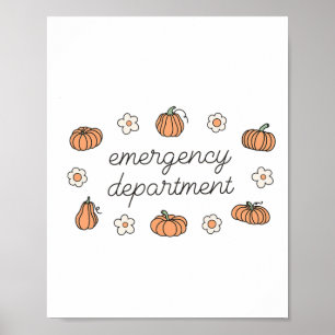 Akut Department Fall Pumpkins Ed Er Thanksgiv Poster