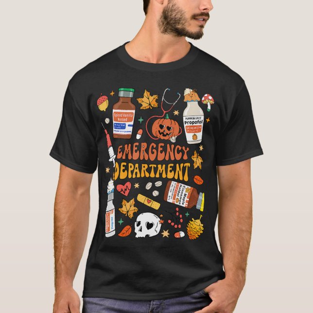 Akut Department Funny Er Nurse Halloween Spoo T Shirt (Framsida)