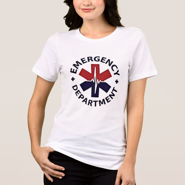 Akut Department - Minimalistisk cirkulär Emblem T Shirt (Framsida)