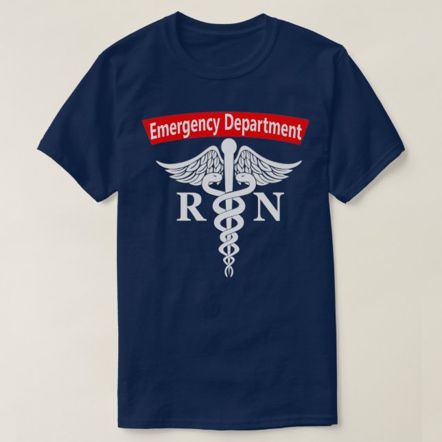 Akut Department Nursing ER Registered Nurse R T Shirt (Design framsida)