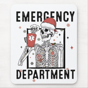 Akut Department Skeleton Nursing Coffee Älskare Musmatta