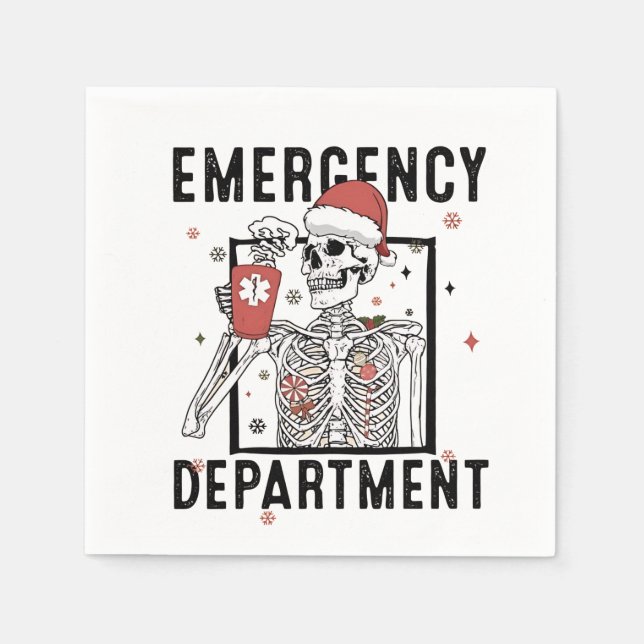 Akut Department Skeleton Nursing Coffee Älskare Pappersservett (Framsidan)