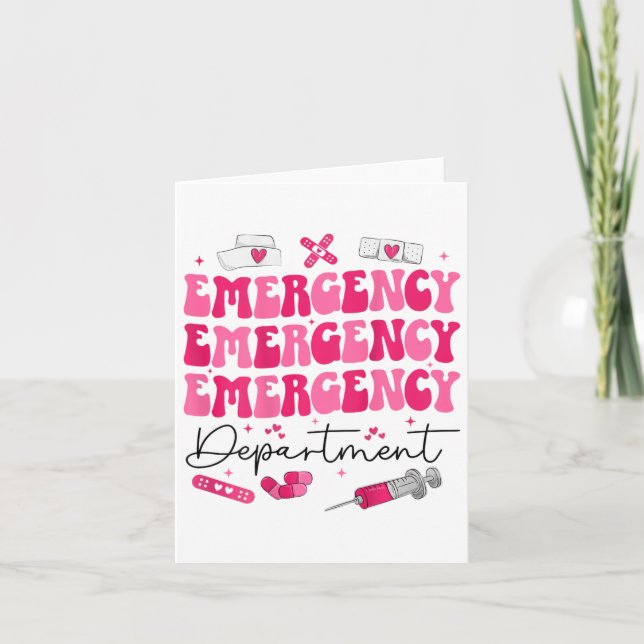 Akut Department Valentines day Ed Nurses Er N Kort (Framsida)