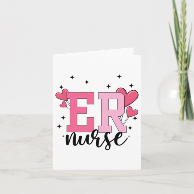 Akut Department Valentines day er Ed Nursing Kort (Framsida)