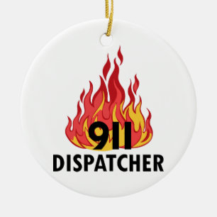 Akut Dispatcher Julgransprydnad Keramik